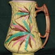 Basketweave and Bamboo pitcher