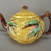 Basketweave and Bamboo teapot