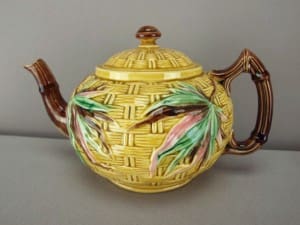 Basketweave and Bamboo teapot