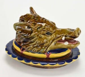 Boar head pate tureen