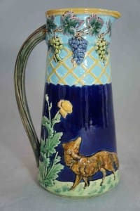 Fox and grapes pitcher