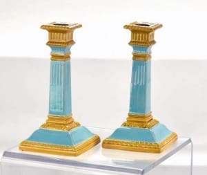 William Brownfield classical column candlesticks