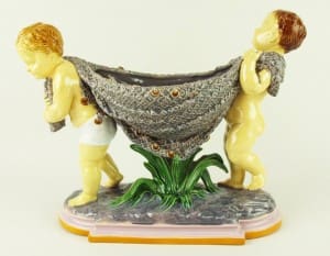 Putti flower holder