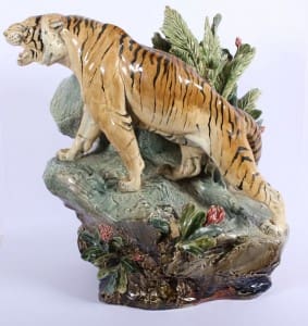 Monumental tiger figure