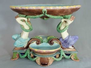 Copeland Grecian maidens table center