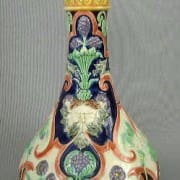 Floral mask vase