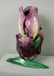 Delphin Massier iris vase