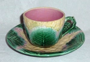 Cauliflower tea cup and saucer