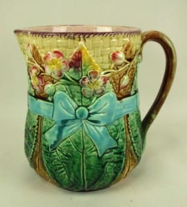 Bow and Floral pitcher