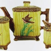 Bird and bamboo teaset