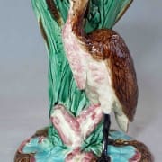 Swampbird and cattail vase