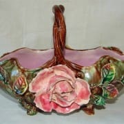 Floral and leaf basket