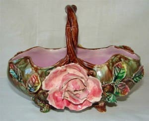 Floral and leaf basket