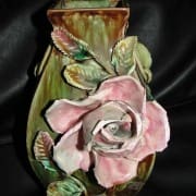 Floral and leaf vase