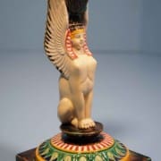 George Jones Egyptian sphinx candlestick