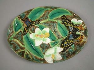 Butterfly and orchid dresser tray