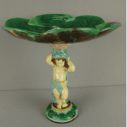 George Jones putti and pond lily cakestand