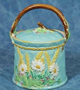 Wheat and floral biscuit jar