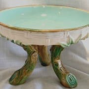 George Jones wicker compote on branch feet