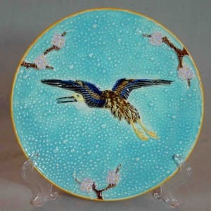 Bird and prunus plate