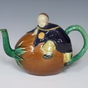 Joseph Holdcroft Chinaman and coconut teapot