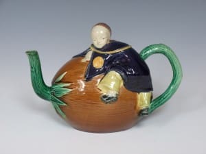 Joseph Holdcroft Chinaman and coconut teapot