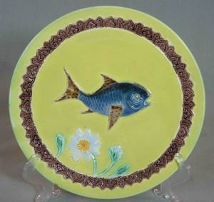 Fish and flower plate