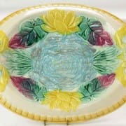 Samuel Lear pond lily and rope bread tray