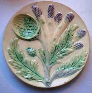 Asparagus and artichoke plate