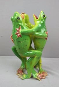 Massier dancing frogs vase