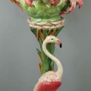 Massier flamingo jardiniere on stand