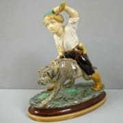 Minton boy and dog figure