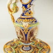 Minton Renaissance ewer by Pierre-Emile Jeannest