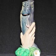 Minton fish hand vase