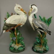 Minton heron and stork walking stick stands