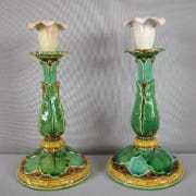 Minton lily candlesticks