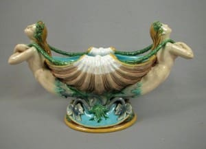 Minton mermaids and shell table center