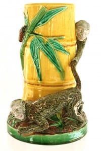 Minton monkeys spill vase