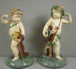 Minton musical putti figures