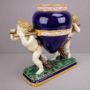 Minton putti with urn table center