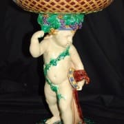 Minton putto with basket compote