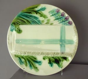 Asparagus napkin plate