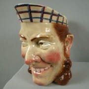 English man face jug