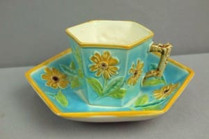 Sunflower tea cup and saucer