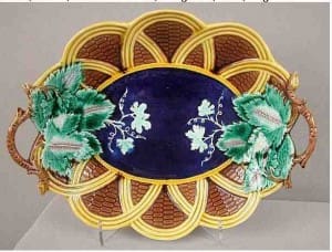 Basketweave leaf tray