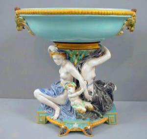 Nymphs and satyrs table center