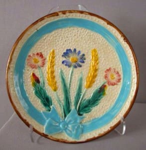 Bow and Floral wheat plate