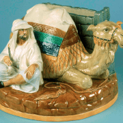 Camel and Bedouin vase