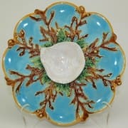 George Jones rare eight well oyster plate