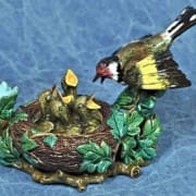 Bird and nest inkwell